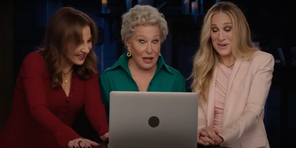 Las estrellas hermanas Sanderson de Hocus Pocus 2 reaccionan al tráiler de la secuela