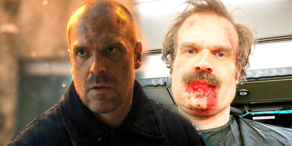 Las fotos del set de la temporada 4 de Stranger Things revelan una sorprendente prótesis Hopper