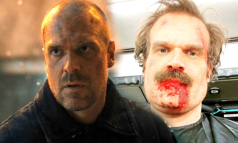 Las fotos del set de la temporada 4 de Stranger Things revelan una sorprendente prótesis Hopper