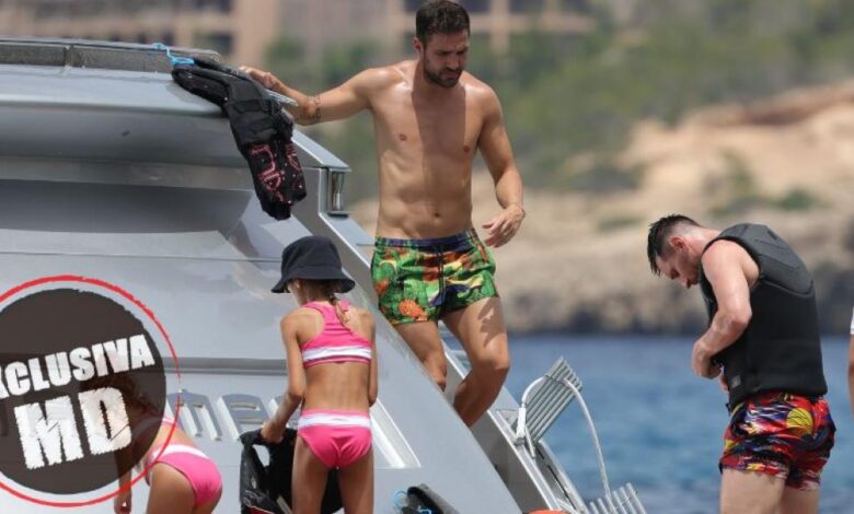 Las vacaciones de Messi y Cesc con Antonela Roccuzzo y Daniella Semaan