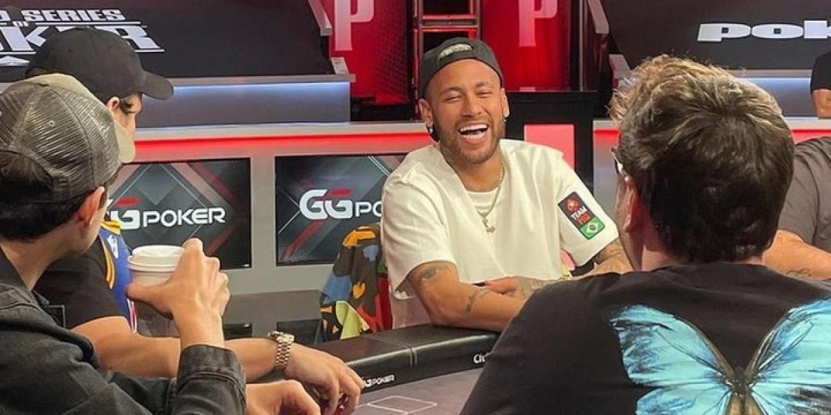 Las vacaciones de Neymar: póker y fiestas en Las Vegas