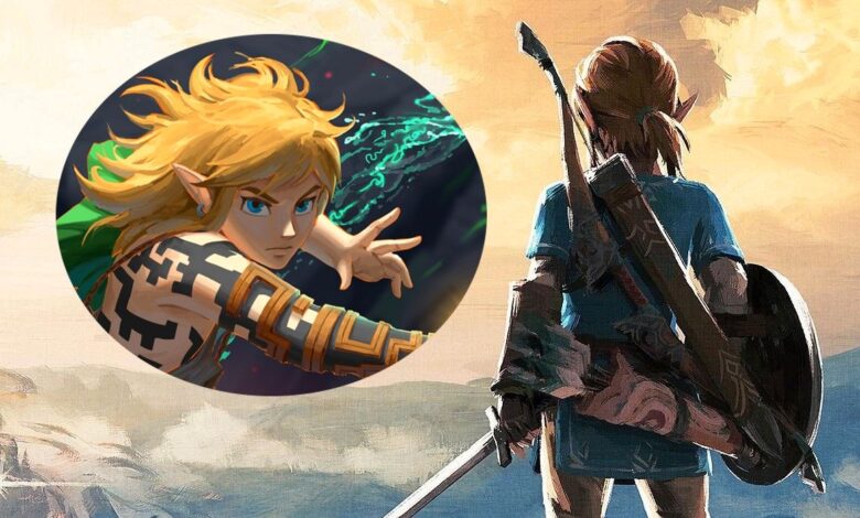 Link de BOTW 2 desata todo el poder de Triforce en un hermoso fan art