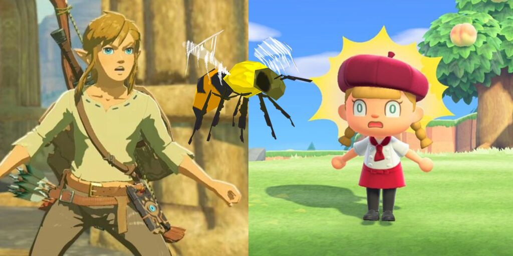 Los NPC de BOTW tienen más miedo de las abejas y las avispas que los aldeanos de ACNH