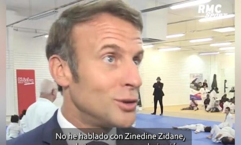 Macron aprieta a Zidane