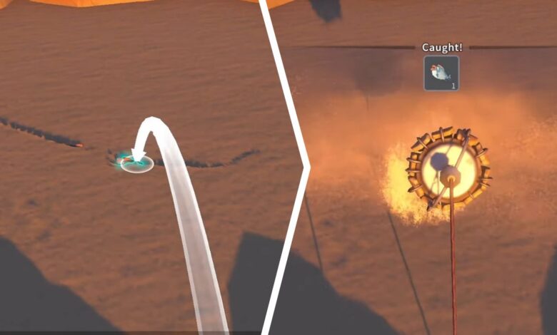 Mi tiempo en Sandrock: Guía de pesca en la arena