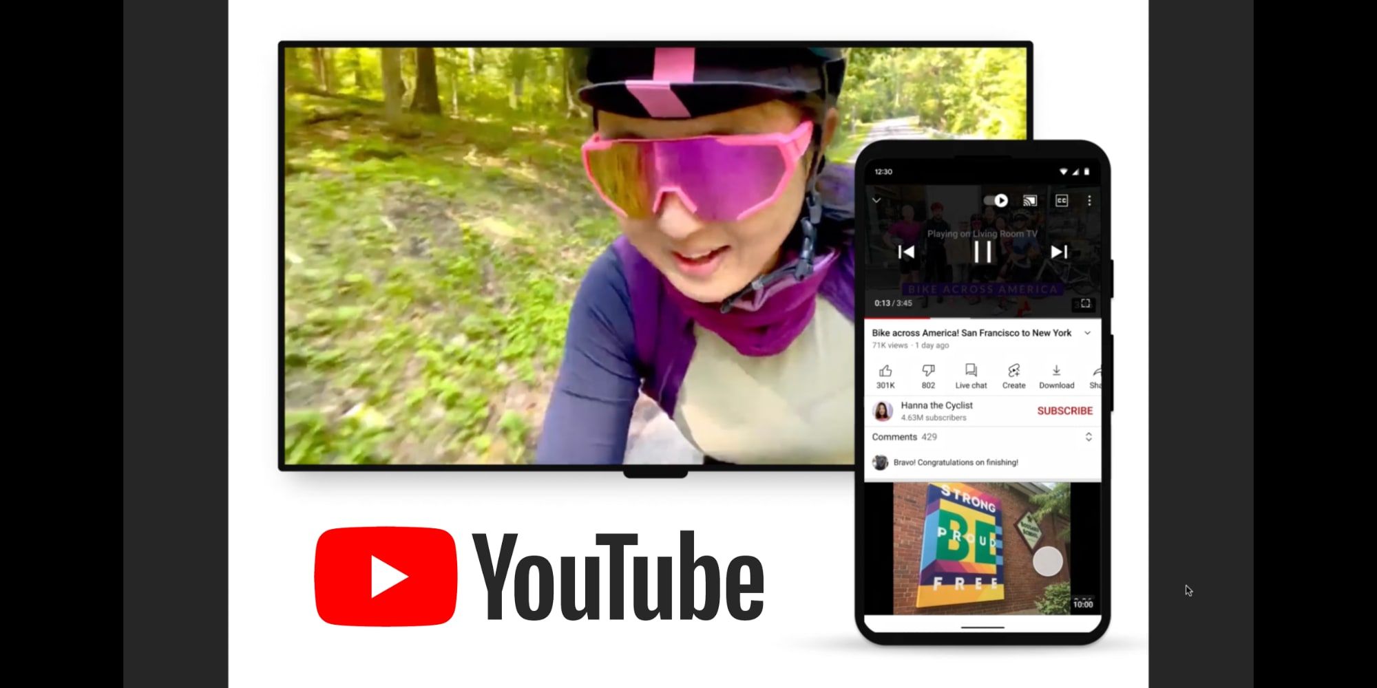 Mire YouTube en su televisor y comente con su teléfono inteligente