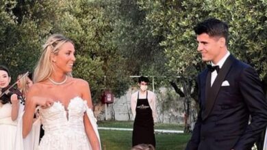 Morata y Alice Campello se casan por segunda vez en Venecia