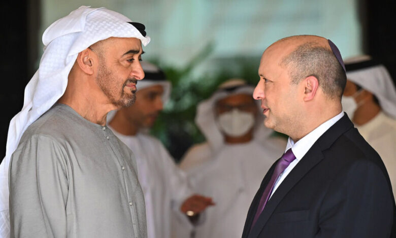 Naftali Bennett, primer ministro de Israel, visita los Emiratos Árabes Unidos