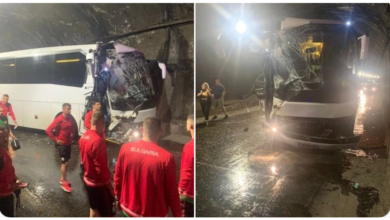 Nations League: Sufre la Selección de Bulgaria un fuerte accidente en Georgia | Tuit