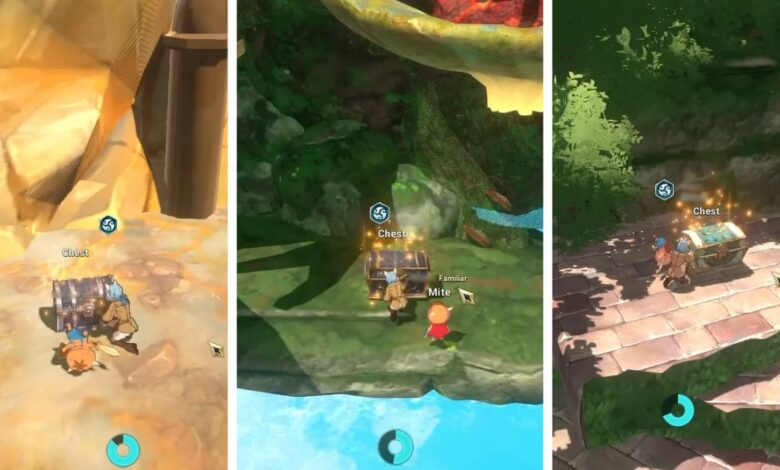Ni no Kuni: Cross Worlds: ubicación de todos los cofres de Eastern Heartlands