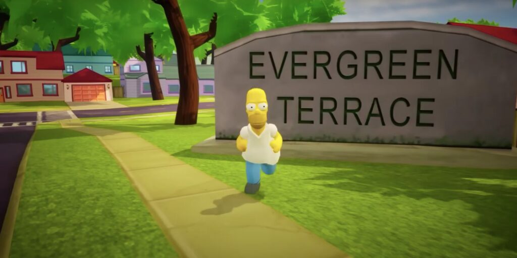Open-World Springfield se ve increíble en Simpsons Hit & Run Remake