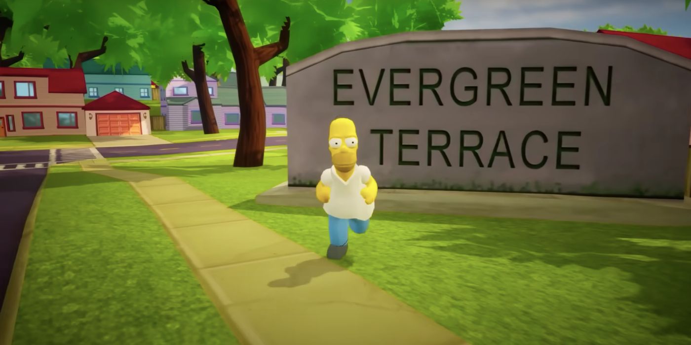 Open-World Springfield se ve increíble en Simpsons Hit & Run Remake