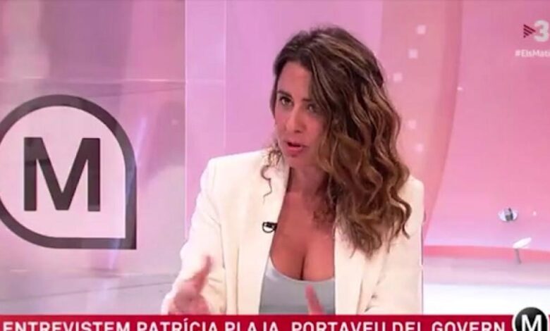 Patricia Plaja desmiente a TV3 tras el revuelo con su escote: "No me sentía incómoda"