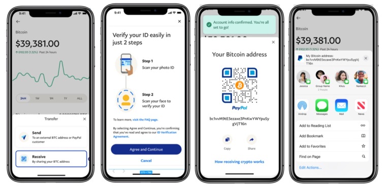 PayPal finalmente permite a los usuarios mover su criptomoneda a otras billeteras