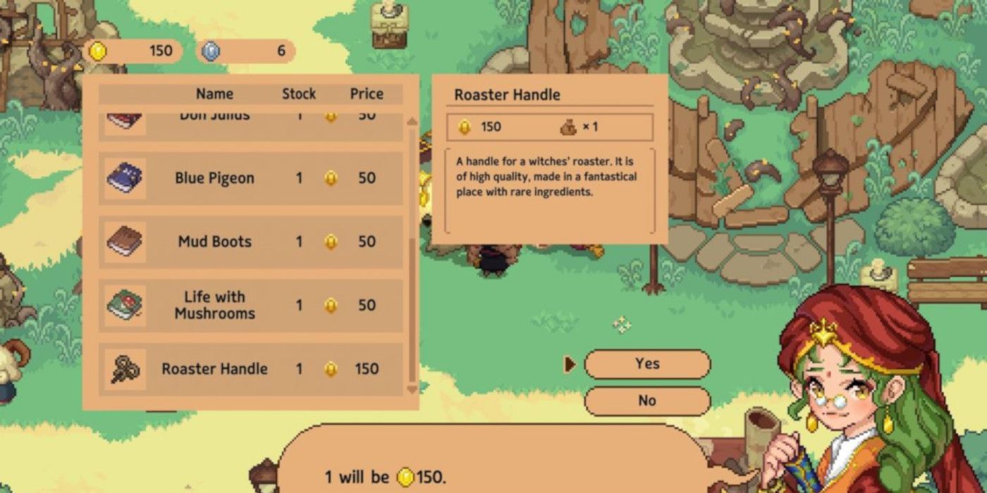 Pequeña bruja en el bosque: cómo conseguir el asa del asador