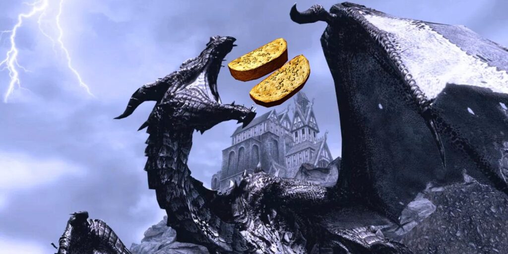 Por qué el pan de ajo es la mejor comida en Skyrim