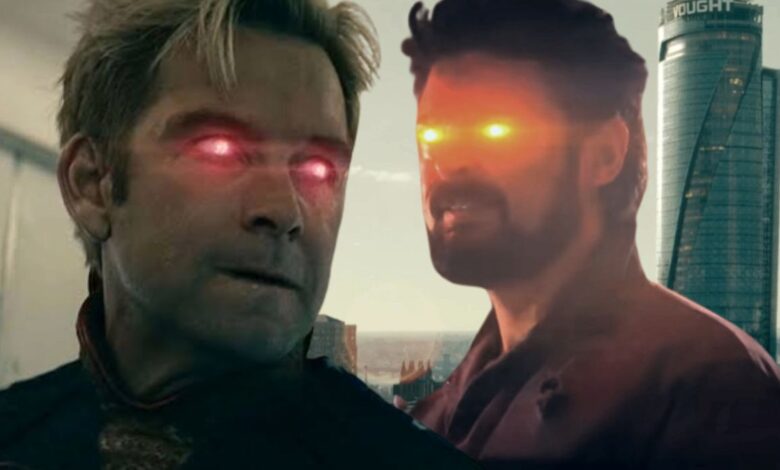 Por qué los ojos láser de Butcher son amarillos, no rojos como los de Homelander