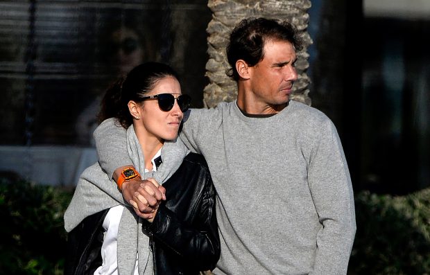 Rafa Nadal y Mery Perelló de la mano / Gtres