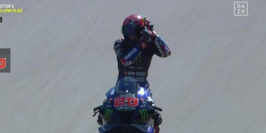 Quartararo, el rey de "las cosas raras", ahora la visera