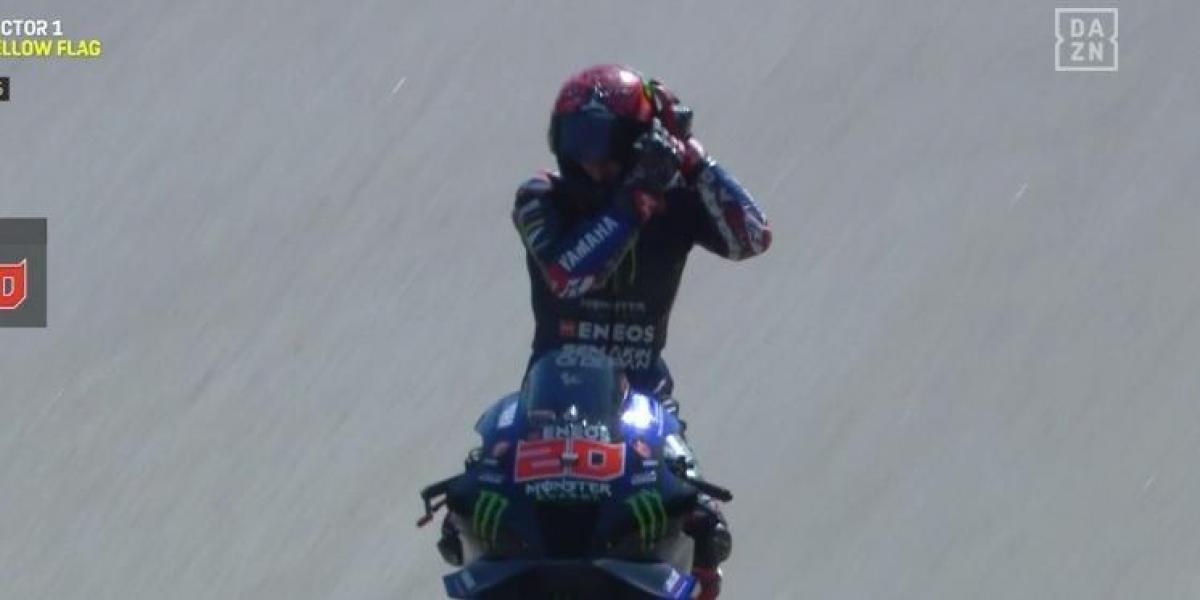 Quartararo, el rey de "las cosas raras", ahora la visera