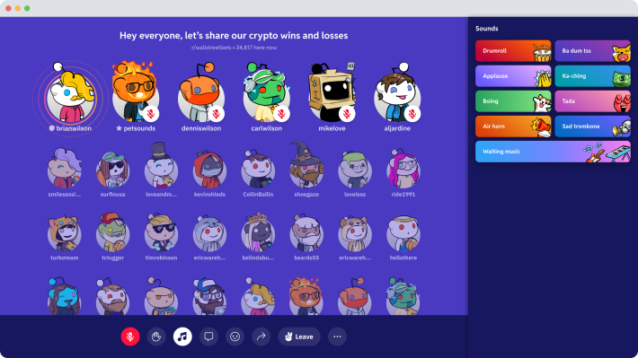 Reddit actualiza su producto de audio en vivo Reddit Talk con una caja de resonancia, nuevas características de descubrimiento