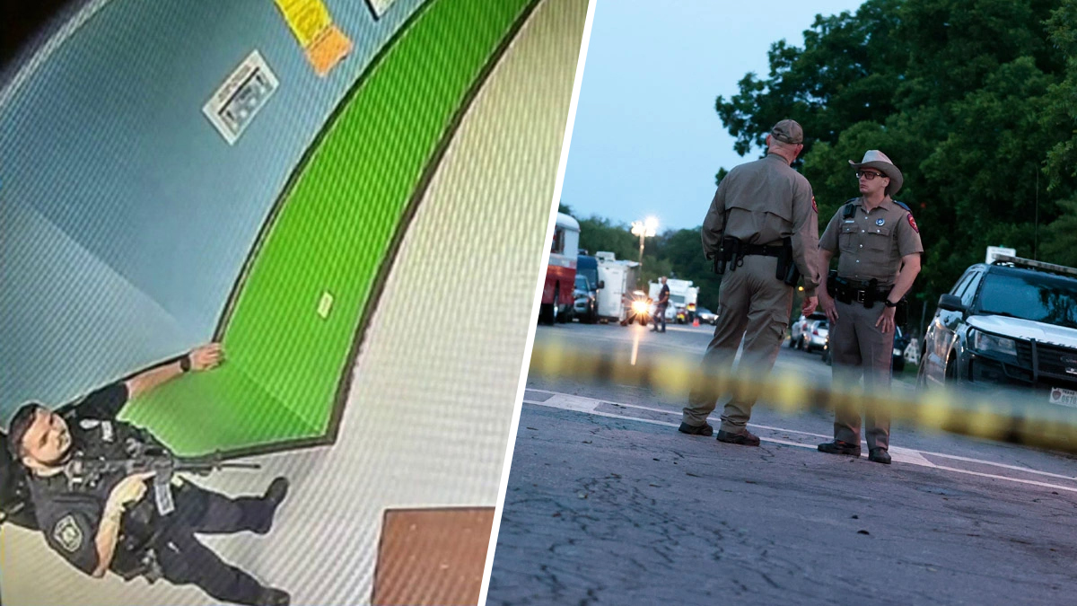 Revelan foto de policías armados en Escuela Primaria Robb en Uvalde
