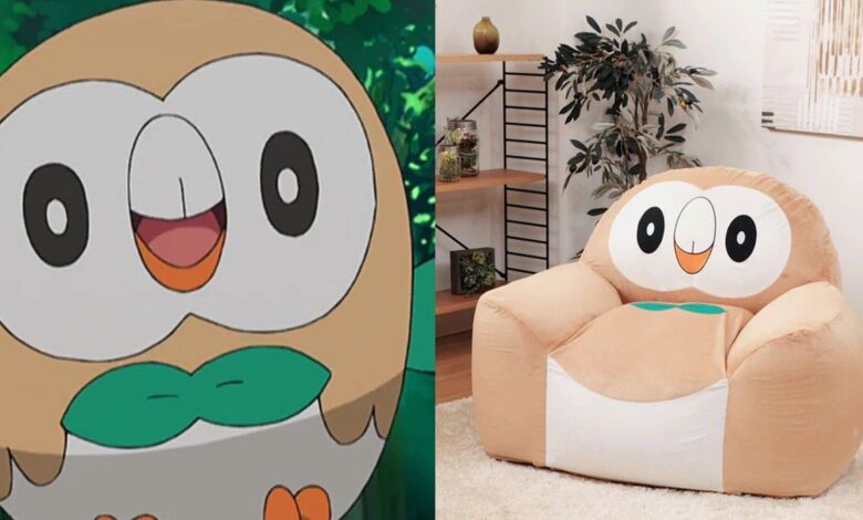 Rowlett se ve aún más linda como un puf oficial de Pokémon