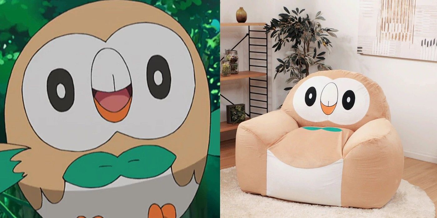 Rowlett se ve aún más linda como un puf oficial de Pokémon