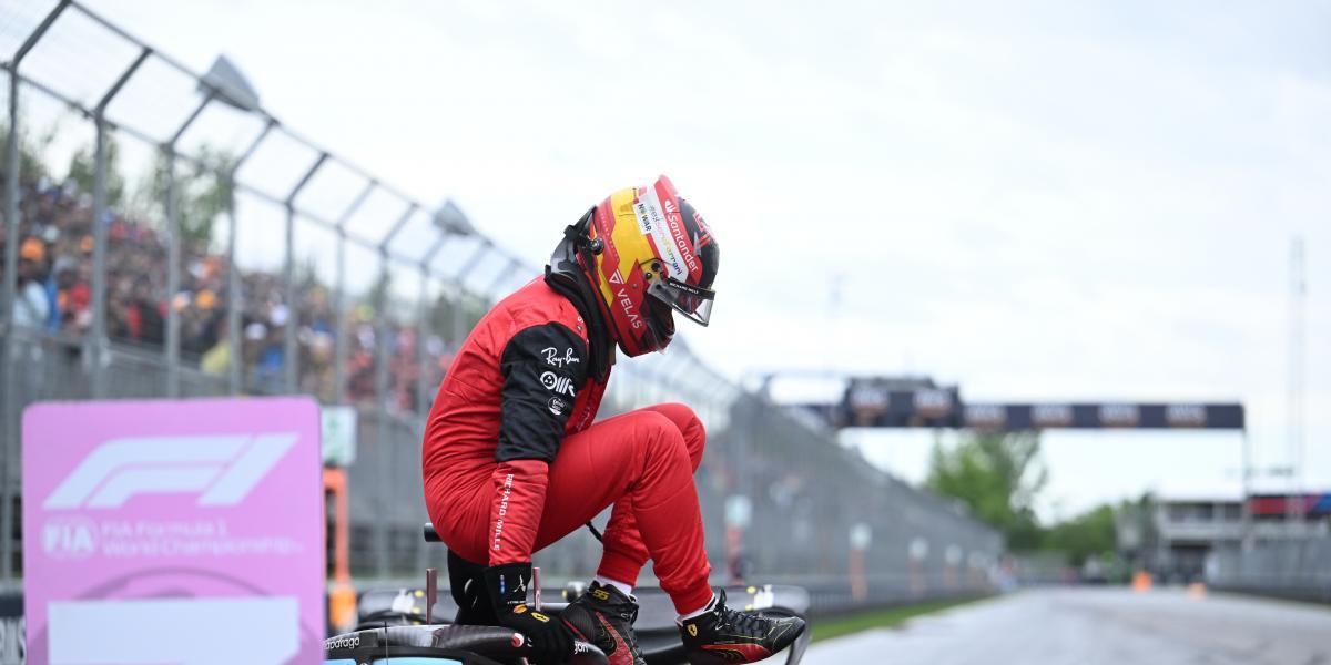 Sainz: "Fui a por 'pole' y por arriesgar, al final fui 3º; que es bueno"