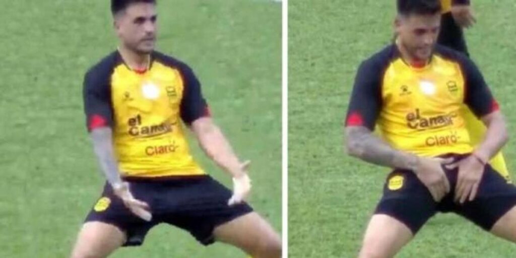 Sancionado por celebrar un gol tocándose los genitales