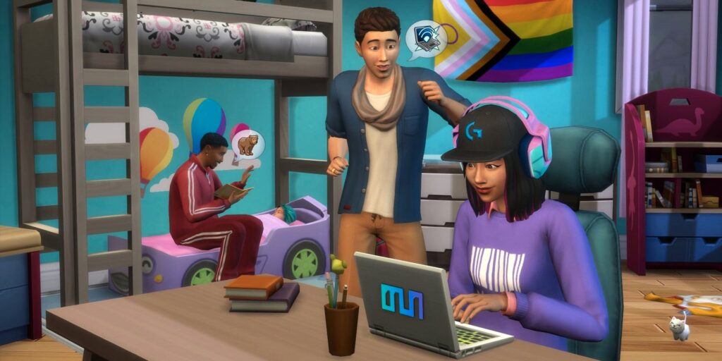 Sims 4 SDX Drop trae escenario de crianza, banderas de orgullo