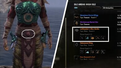 TESO: High Isle - Cómo obtener el cinturón de égida del zurdo