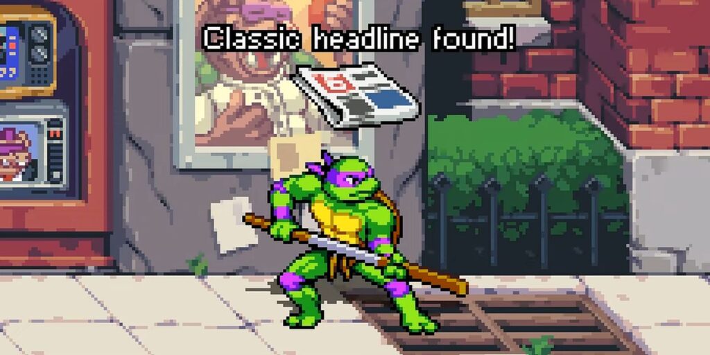 TMNT: Shredder's Revenge - Todas las ubicaciones clásicas de periódicos titulares