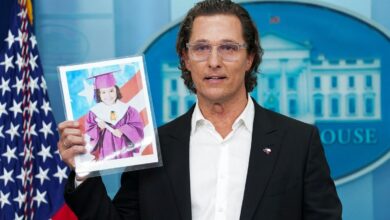 "Tal vez existe un camino viable a seguir", dice Matthew McConaughey sobre el control de armas desde la Casa Blanca | Video