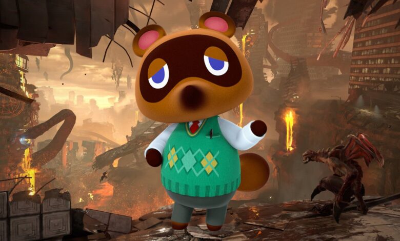 Tom Nook de Animal Crossing se muestra como el diablo en el fan art de la carta del tarot