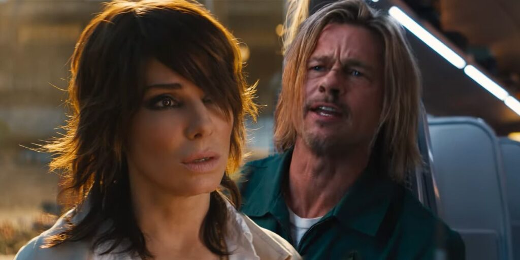 Tráiler de Bullet Train: Sandra Bullock es la controladora de asesinos de Brad Pitt