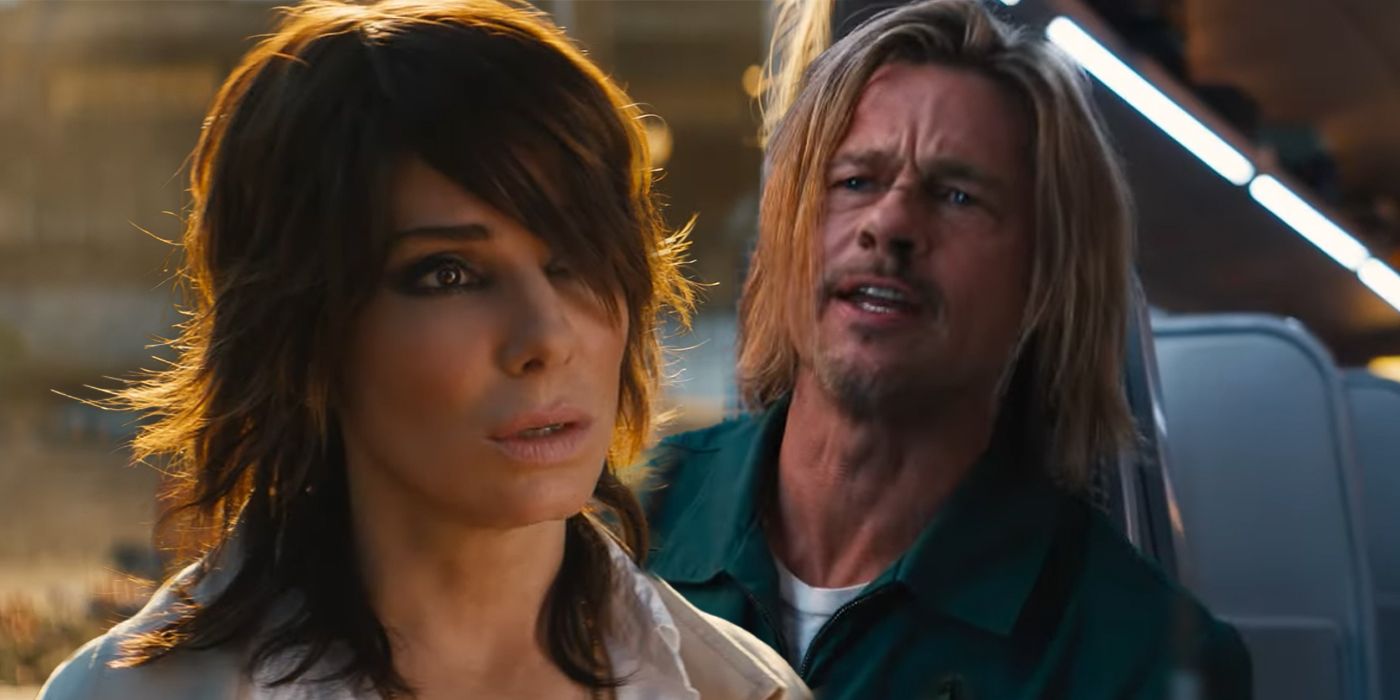 Tráiler de Bullet Train: Sandra Bullock es la controladora de asesinos de Brad Pitt