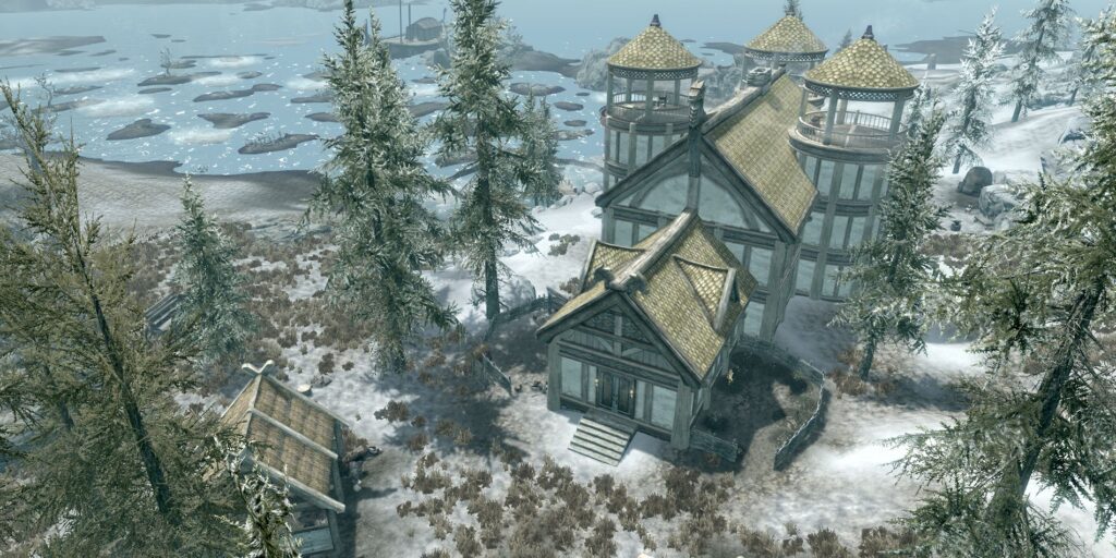 Un extraño insecto de Skyrim crea una fuente de sangre en Windstad Manor