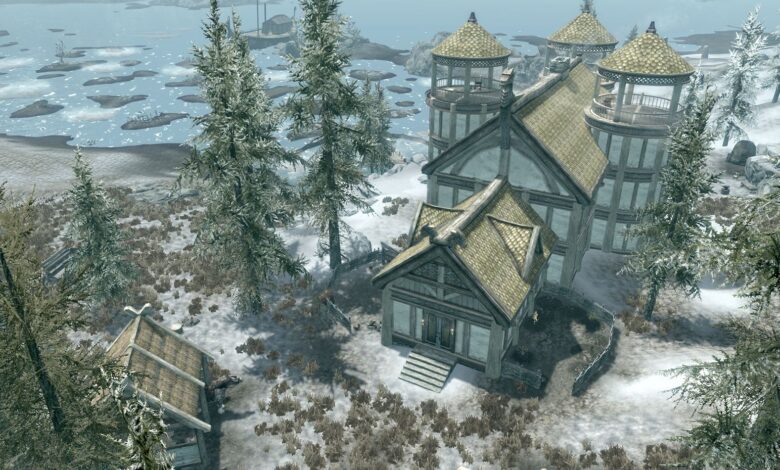 Un extraño insecto de Skyrim crea una fuente de sangre en Windstad Manor
