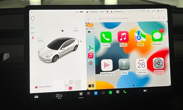 Una actualización de Android de Tesla permite que Apple CarPlay funcione en todos los modelos