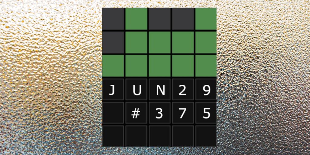 Wordle 375: 29 de junio de 2022 Sugerencias y respuestas