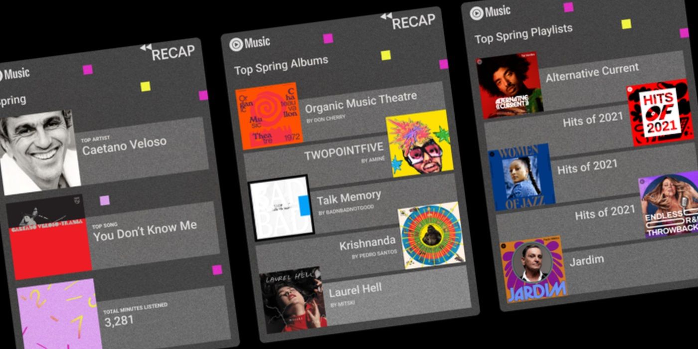 YouTube Music ahora ofrece resúmenes de listas de reproducción para temporadas individuales