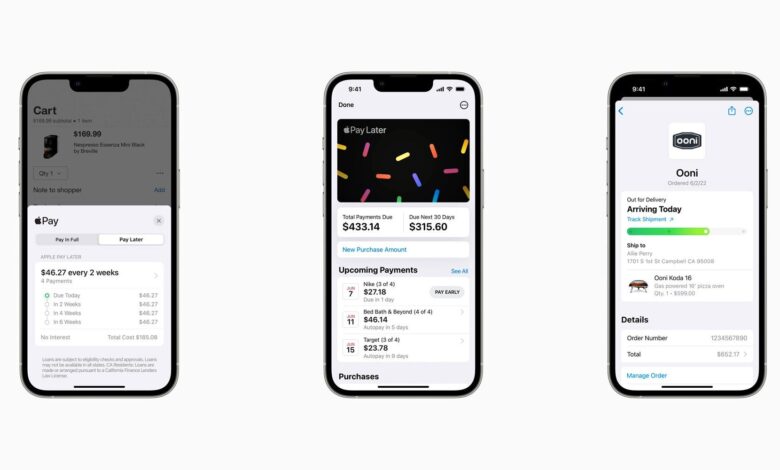 iOS 16 presenta Apple Pay Later con cero % de interés y sin cargos