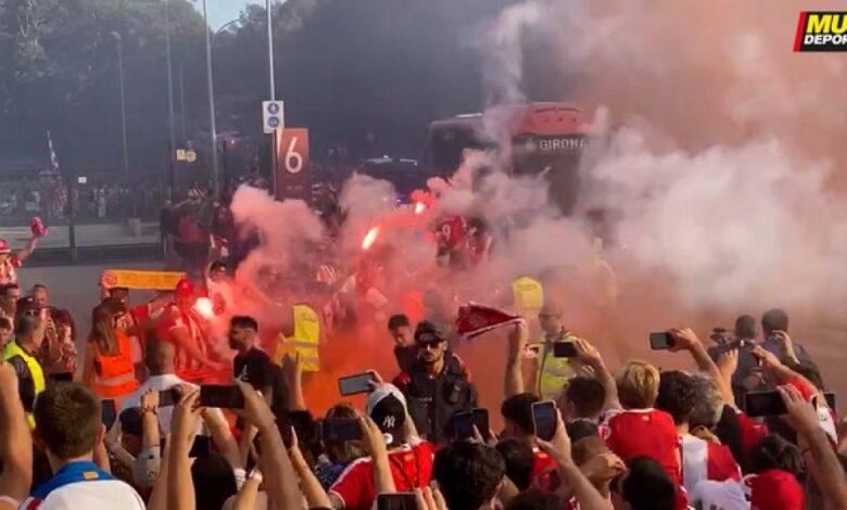 ¡Brutal! Así ha sido el recibimiento del Girona antes del partido ante el Tenerife