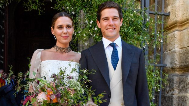 Claudia Osborne y José Entrecanales el día de su enlace / Gtres