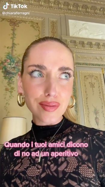 Chiara Ferragni imitando a Belén Esteban /Gtres