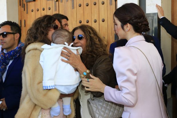 Lolita Flores y Elena Furiase en el bautizo de Noah / Gtres