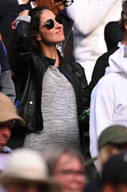 Mery Perelló viendo a Rafa Nadal en Wimbledon / Gtres