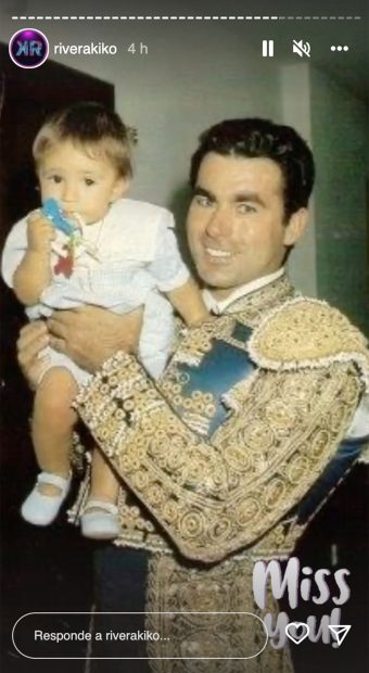 Kiko Rivera con Paquirri / Instagram