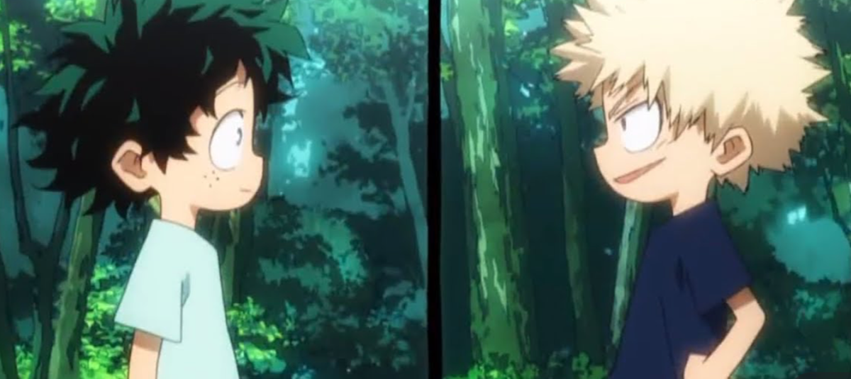 El arte de My Hero Academia explora los años más jóvenes de Bakugo y Deku